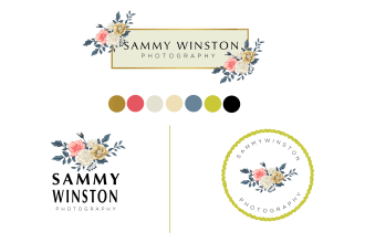 design feminine floral,boutique and female logo