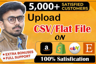 create CSV and upload products