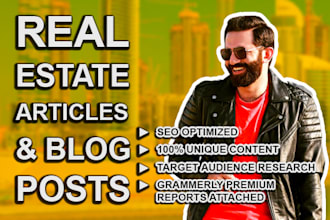 write real estate blog or articles
