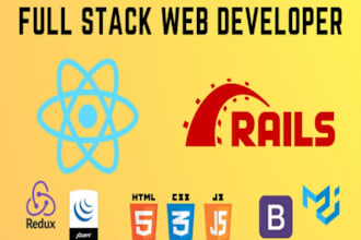 build a fullstack web app with ruby on rails and react