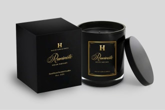 design candle label and packaging for your candle business