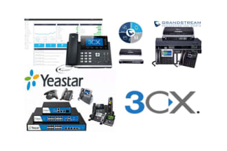 configure voip pbx with grandstream, yeastar, vitalpbx and 3cx