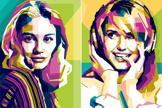 draw professional wpap pop art from your photo
