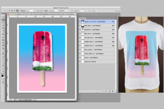 color separation screen printing vector art tshirt design