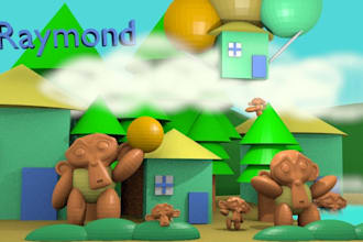 make a simple 1 sec 3D animation
