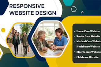 design or redesign home care website health care website