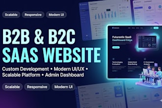design and develop a b2b b2c saas business website