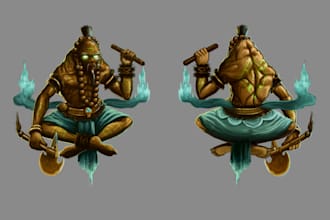 make ilustration for concept art, game art, digital art