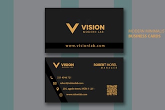 design minimalist luxury business card and letterhead