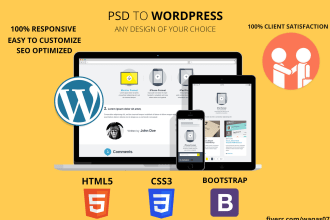convert PSD to responsive wordpress website
