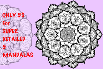 create super detailed mandalas