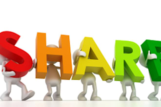 share your content on my social media channels