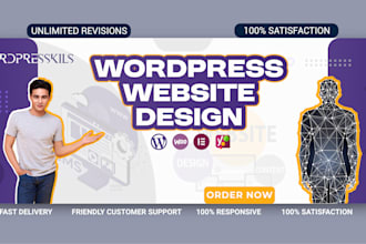 create responsive wordpress website design or website redesign