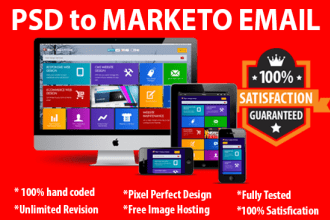 convert your psd to marketo email template fully editable