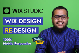 create wix website design or redesign wix landing page