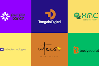 create a modern logo design with copyrights