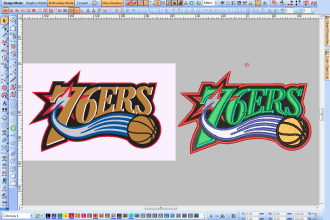 do machine embroidery digitizing logo, design, patch, applique digitize file dst