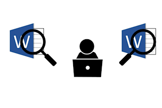 find similarities and differences in two word documents