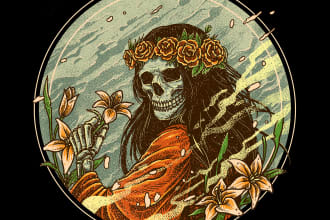 do high quality t shirt design for your band