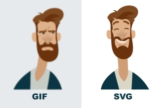 convert animated GIF to responsive svg animation