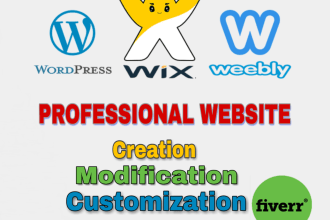 create, redesign, customize your wix wordress weebly website