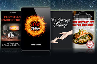 design sellable ebook, paperback, hardcover print ready cover for amazon KDP