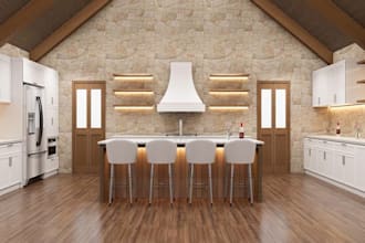 do render, 3d interior design for kitchen, bathroom, bedroom, living room design