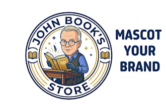 design a custom cartoon mascot logo for your business brand