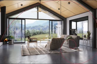 design and render 3d exterior and interior for your house