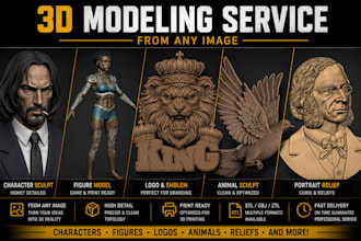 create your images to a 3d print ready model