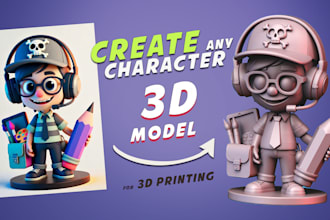 create your sketch to a 3d print ready model