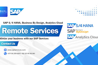 be providing sap services, s4 hana, business by design and analytics cloud