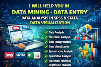 do analysis and visualization using spss and stata