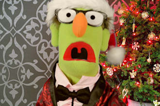 have harold the puppet create a custom holiday video