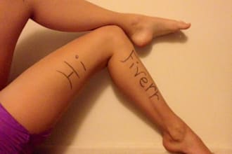write anything you want on any body part