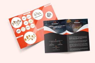 design a professional trifold, bifold and multipage brochure