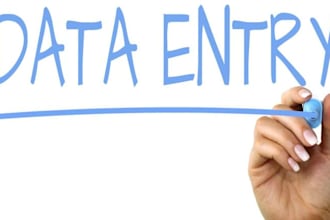 do data entry, data mining, data analysis, web scraping