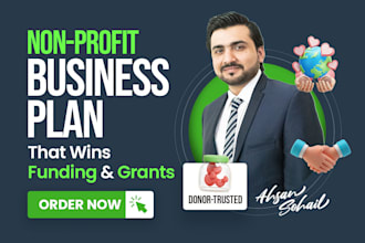 write a nonprofit business plan for funding or grants