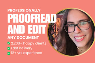 proofread and edit any document