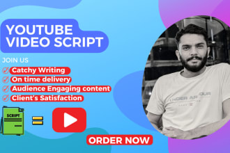 be your youtube videos script writer