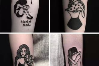 draw a tattoo design from your portrait or given picture