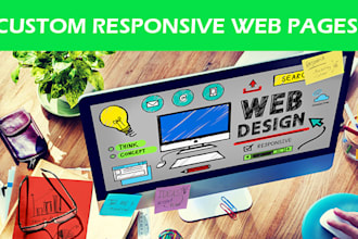 html,css custom responsive web  pages
