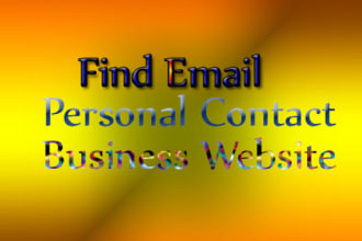 do market research and finding email addresses for you