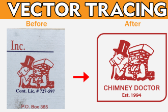 do vector tracing and convert to vector logo and image