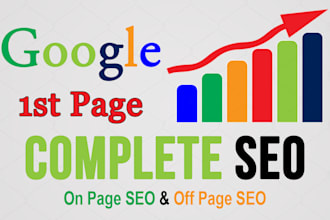 do complete website SEO on page and off page optimization