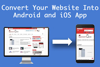 convert your website into android and IOS app