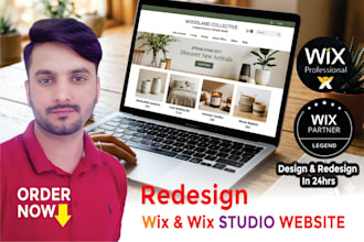 redesign your wix and wix studio website to a premium site