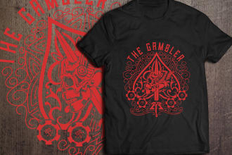 design trendy custom t shirt design and illustration