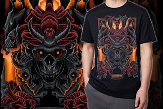 create awesome illustration for your t shirt design