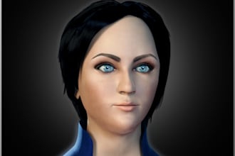 create 3d characters model